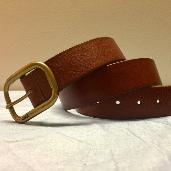 COPY - Vintage, Ralph Lauren Brown Belt with Gold… - Picture 2 of 2